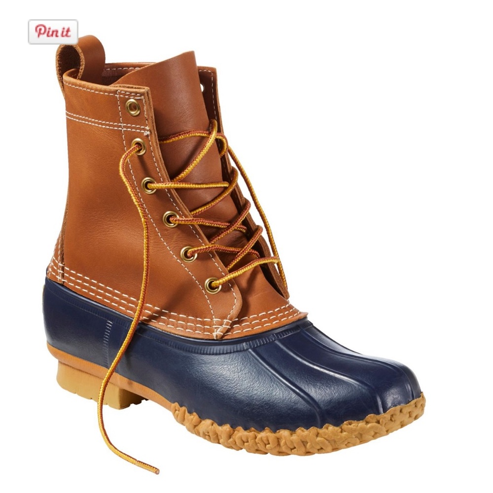 LL Bean Womens size 11 Navy Duck Boots